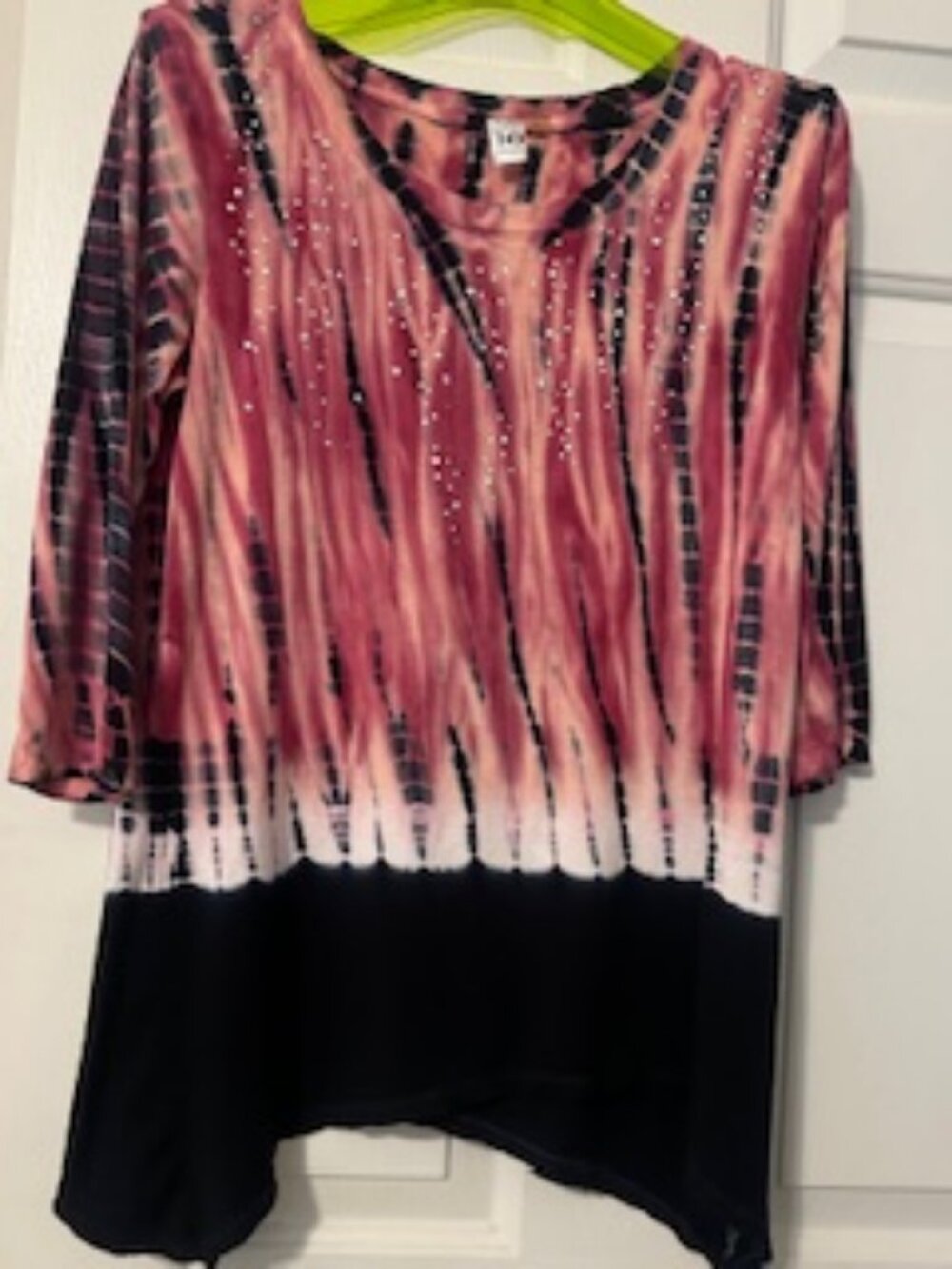 Thomas & Olivia Sparkly tie dyed top